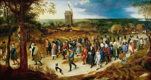 Procesja Ślubna Procesja Ślubna. autorstwa Jan Brueghel the Elder