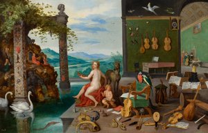 Alegoria słyszenia autorstwa Jan Brueghel the Younger