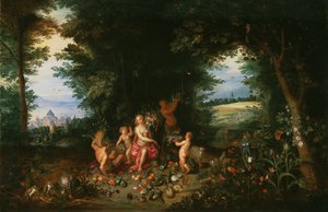 Krajobraz z Ceres (Alegoria Ziemi) autorstwa Jan Brueghel the Younger