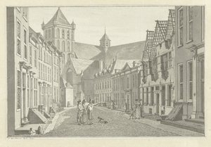 Ruiny domu Lucasa van Stevenincka w Middelburgu, 1787 autorstwa Jan Bulthuis (signed by artist)