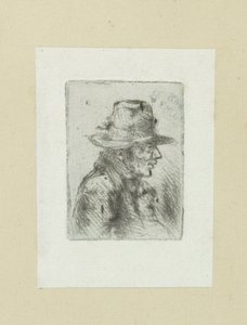 Człowiek stawia hoge hoed, naar rechts The Compleat Work of Akwaforty Johna Chalon / Oeuvre Complette des Eaux Fortes par Jean Chalon (tytuł serii)