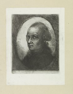 Zelfportret van Jan Chalon The Compleat Work of Akwaforty Johna Chalon / Oeuvre Complette des Eaux Fortes par Jean Chalon (tytuł serii) autorstwa Jan Chalon