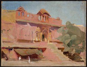 Jaipur - budynki. Z podróży do Indii autorstwa Jan Ciągliński