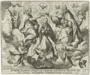 Koronacja Marii autorstwa Jan Collaert (II)