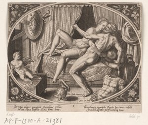 Cudzołóstwo Wenus i Marsa Wenus i Mars (tytuł serii) autorstwa Jan Collaert (II)