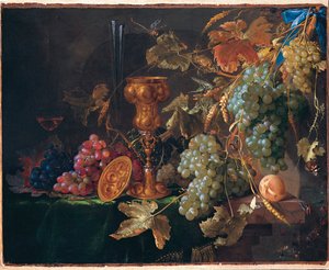 Martwa natura z winogronami