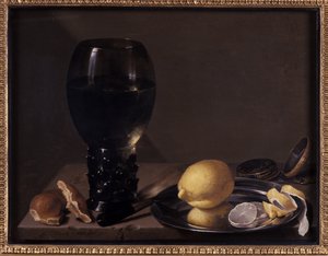 Martwa natura z kieliszkiem do wina, 1628 autorstwa Jan Davidsz de Heem