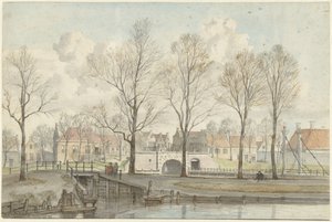 Heerenpoort w Lejdzie (?) autorstwa Jan Ekels (I)