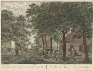 Twarz poza Haarlem Gezigt buyten Harlem / vue de Hors Harlem (tytuł na obiekcie)