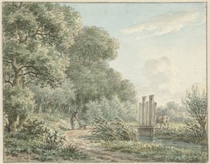 Turysta na Amstelveense Weg