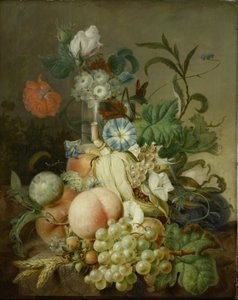 Martwa natura z kwiatami i owocami autorstwa Jan Evert Morel (I)