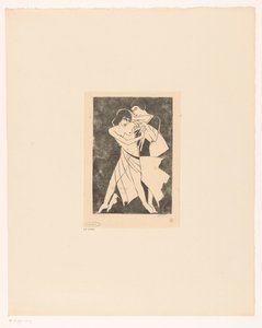 tańcząca para autorstwa Jan Frank (signed by artist)