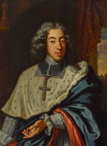 Klemens August Bawarski (1700-1761), arcybiskup-elektor Kolonii - Jan Frans van Douven (1656-1727). Olej na płótnie Wymiar : 96,5x71,5 cm Kolekcja prywatna
