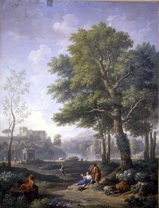 Widok Capriccio z belwederem autorstwa Jan Frans van Bloemen