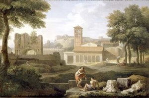 Widok na Tivoli autorstwa Jan Frans van Bloemen