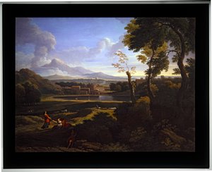 Dwa krajobrazy, niedatowane (płótno) autorstwa Jan Frans van (1662-1749) Bloemen