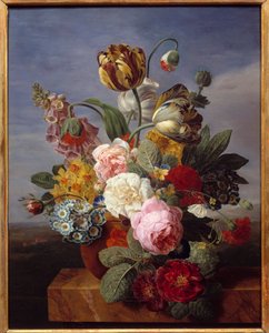 Kwiaty w wazonie Obraz Jana Fransa Van Daela (1764-1840) (ec.flam.) 1810 wym. 0,62x0,49 m Orlean, Muzeum Sztuk Pięknych