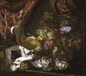 Martwa natura z dziczyzną i owocami, 1641-61