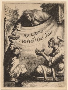 Strona tytułowa: Dwóch kalek otrzymujących jałmużnę, 1632. autorstwa Jan Georg van Vliet