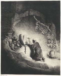 H. Hieronim w gebed autorstwa Jan Gillisz. van Vliet