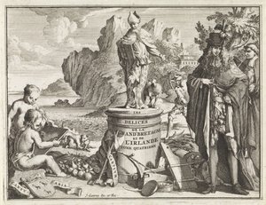Voetstuk spotkał de heilige Thomasa Becketa Titelpagina voor J. Beeverell, Uroki Wielkiej Brytanii i Irlandii, deel 4, 1707 Uroki Wielkiej Brytanii i Irlandii (tytuł na obiekcie)