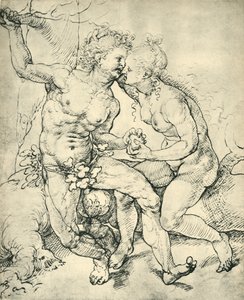 Adam i Ewa, 1520-1525, 1943. autorstwa Jan Gossaert