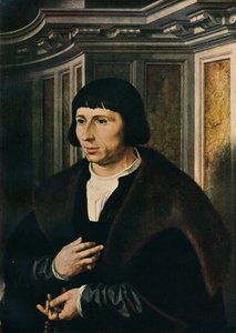 Mężczyzna z różańcem, ok. 1525 autorstwa Jan Gossaert