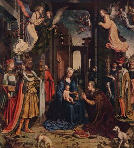 Adoracja Królów, ok. 1510, 1938 r autorstwa Jan Gossaert