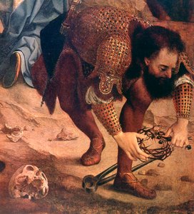 Detal Zejście z krzyża, ok. 1520 autorstwa Jan Gossaert