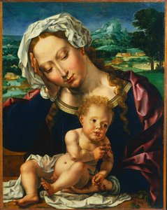 Dziewica z Dzieciątkiem w krajobrazie, 1531. autorstwa Jan Gossaert