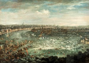 „Tamiza podczas wielkiego mrozu 1739 roku” autorstwa Jan Griffier II
