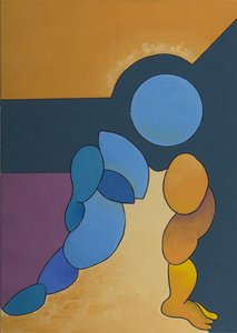 Adoracja, 2008 (olej na płótnie) autorstwa Jan Groneberg