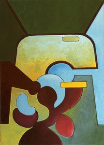 Wrak starego Forda należy do dzieci, 2007 (olej na płótnie) autorstwa Jan Groneberg