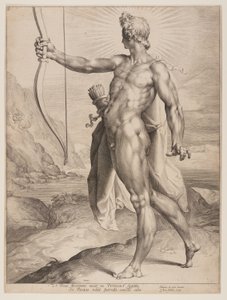Apollo zabijający pytona autorstwa Jan Harmensz. Muller