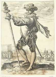 Oficer z lancą autorstwa Jan Harmensz. Muller
