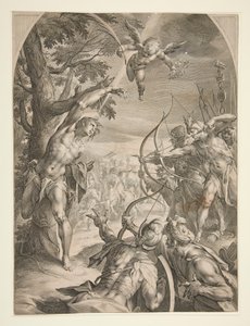 Męczeństwo św. Sebastiana autorstwa Jan Harmensz. Muller