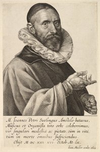 Portret Jana Pietersza Sweelincka, wyd. 1624 (grawerowanie)