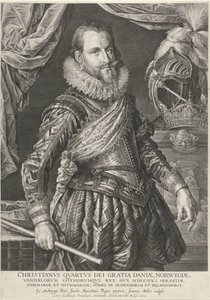 Portret króla Danii i Norwegii Christiana IV autorstwa Jan Harmensz. Muller