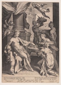 Wenus uhonorowana przez nimfy autorstwa Jan Harmensz. Muller