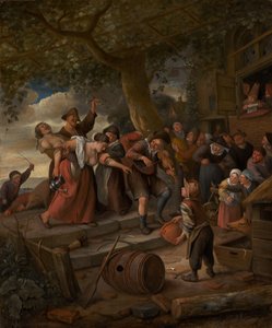 Świnia należy do chlewni, ok. 1673-5 autorstwa Jan Havicksz. Steen