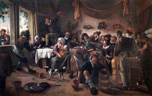Wesele autorstwa Jan Havicksz. Steen