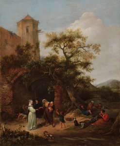 Wróżka, ok. 1650-1654 autorstwa Jan Havickszoon Steen