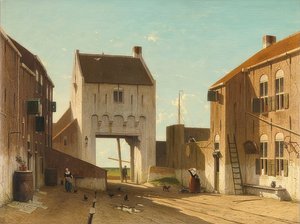 Brama miejska w Leerdam. Około 1868-70