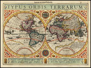 Mapa z 1631 roku - Typus Orbis Terrarum