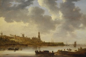 Widok na Ren w Rhenen autorstwa Jan Josephsz van Goyen