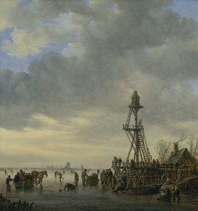 Lądowisko (olej na płótnie) autorstwa Jan Josephsz van Goyen