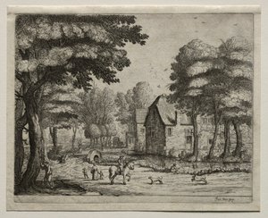 Kamienny Most. autorstwa Jan Josephsz van Goyen