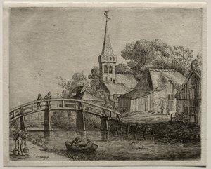 Drewniany most. autorstwa Jan Josephsz van Goyen