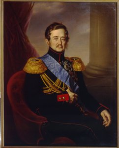 Portret Iwana Fiodorowicza Paskiewicza, hrabiego Erywań, wicekróla Królestwa Polskiego (Portret I.F. Paskiewicza, hrabiego Erywań, wicekróla Królestwa Polskiego). Obraz Jana Ksawerego Kaniewskiego (1805-1867), olej na płótnie autorstwa Jan Ksawery Kaniewski