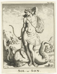 Apollo pokonuje Pythona Sol, Syn (tytuł na obiekcie) autorstwa Jan Lamsvelt
